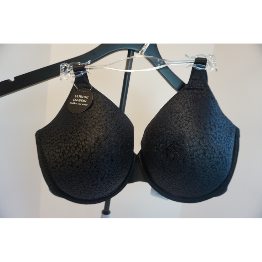 Natori Comfort Evolution Black Jacquard Underwire Bra 36G 731337